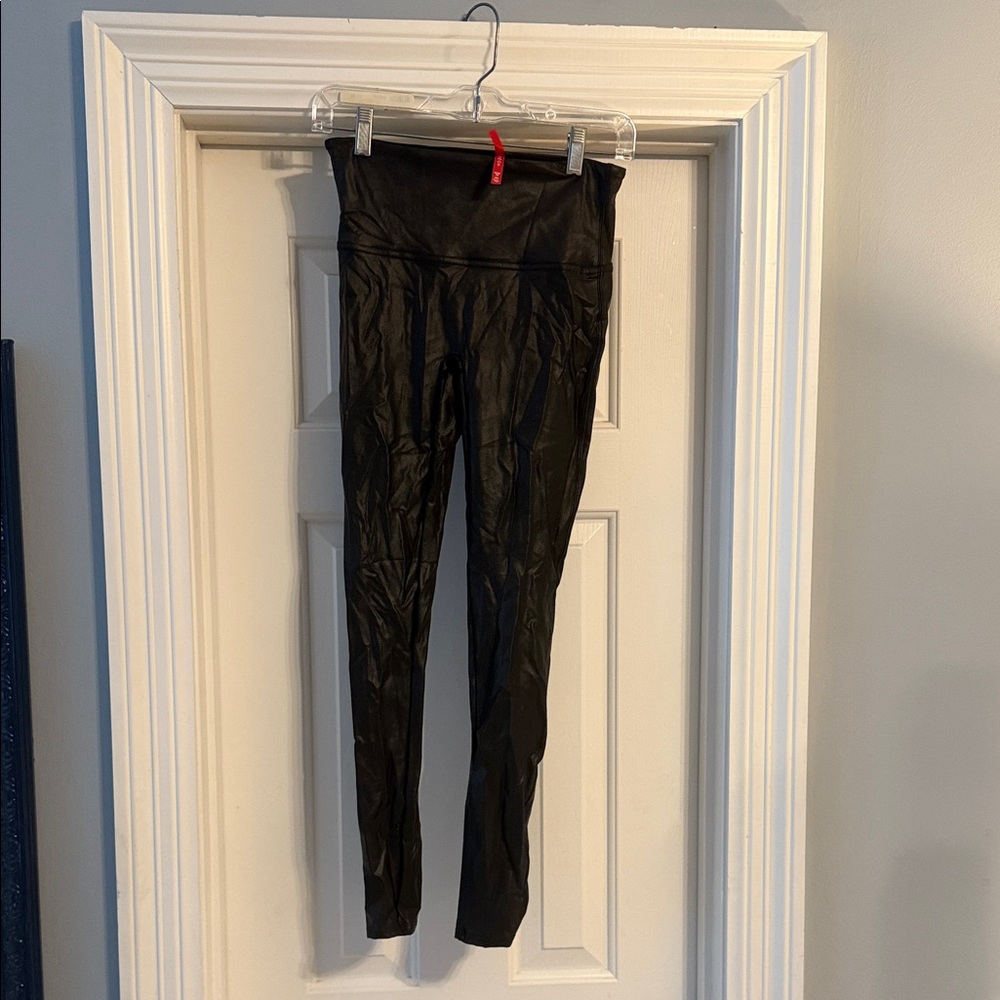 Black High-Waisted Spanx Leggings